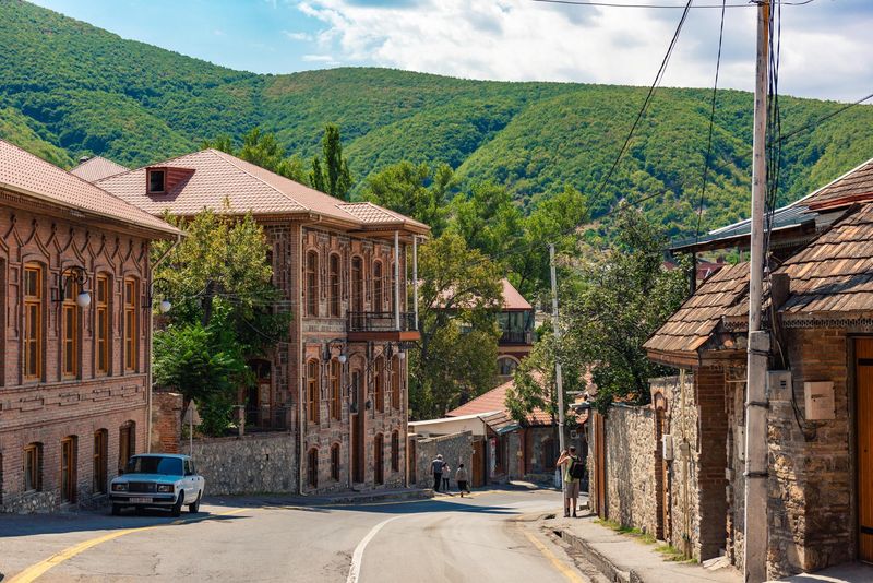 Sheki village in Azerbaijan