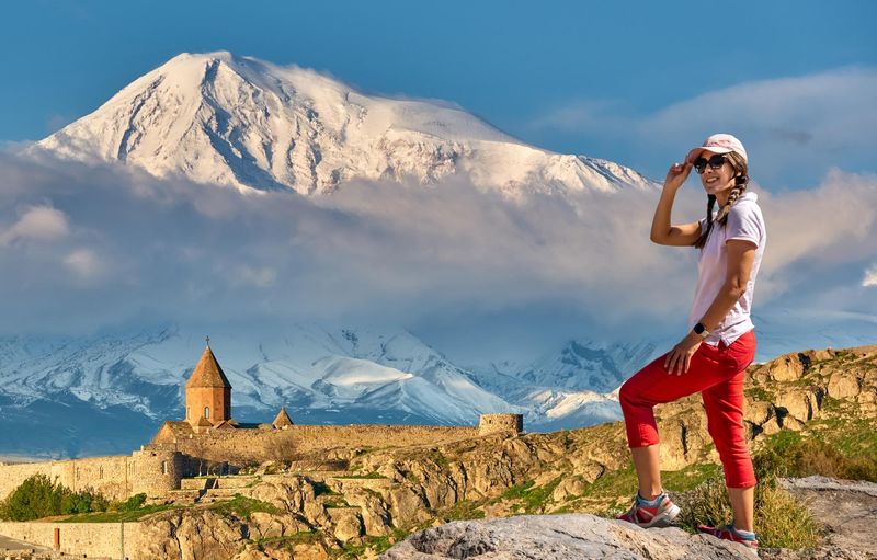 Mount Ararat view from Armenia